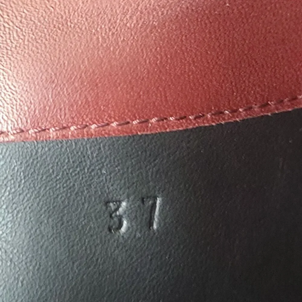 Burberry OTK tall riding buckle boots Carmack burgundy leather sz 6.5 7 37 new